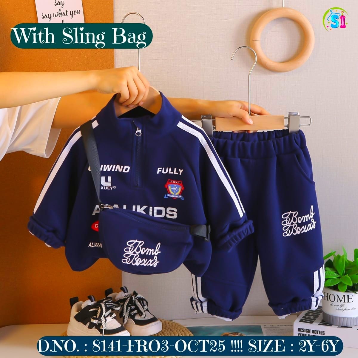 BLUE PANT AND WHITE TOP